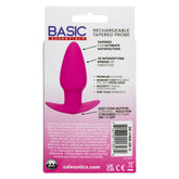 Basic Essentials Rechargeable Tapered Probe Pink Anal Toy Anal Toys & Stimulators
